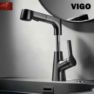 Robinet Lavabo Multifonction VIGO Noir Mat