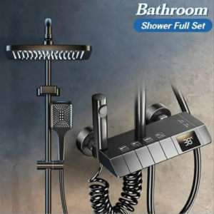 colonne de douche piano avec afficheur ARGENT CHROMEE VIGO