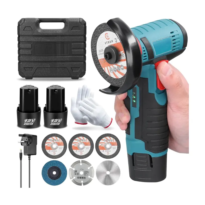 Mini Meule double batteries 12V 1950 RPM AVEC 6 Disques gratuite