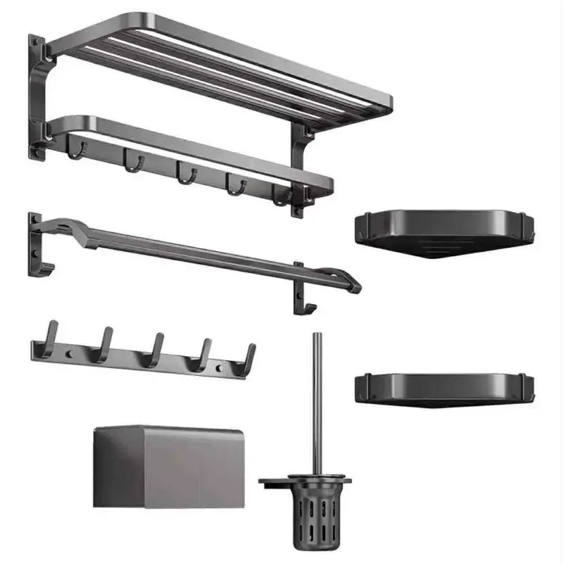 Pack 6 Piéces Accesoires Salle de Bain Moderne VIGO - الصورة 2