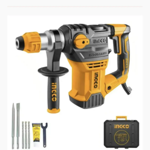 Marteau perforateur 1500W INGCO 3 mèches 2 Burins 1 Valise