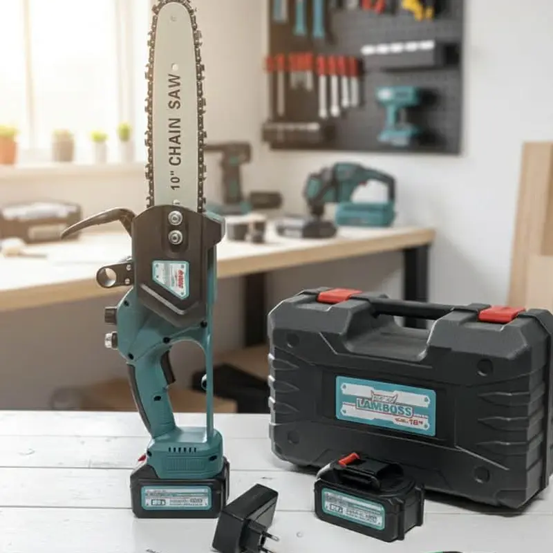 Tronçonneuse Électrique Sans Fil 10 Pouce (26cm ) Double Batterie 21V