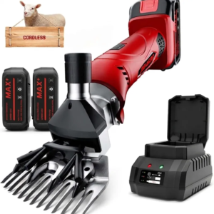 🐑 Tondeuse à moutons professionnelle 48V – Double batterie – 350W