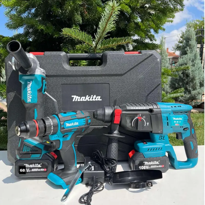 Valise 3 piéces MAKITA Avec 3 Batterie 198V 6.0A - الصورة 2
