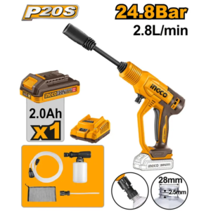 pistolet lavage 24.8 BAR 2.8L/min INGCO avec tous les accesoires