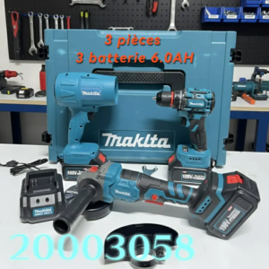 Valise 3 Piéces MAKITA avec 3 Batterie 6.0AH en promotion