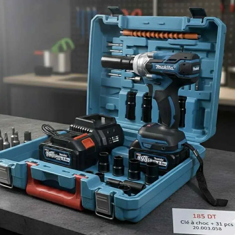 Boulonneuse Makita 3-en-1 Visseuse Perceuse Clé à choc