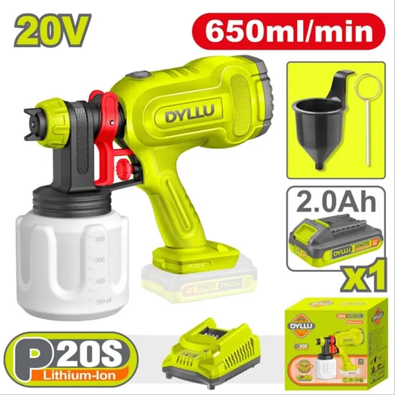 Pistolet Peinture avec tous les accesoires a la Marque DYLLU