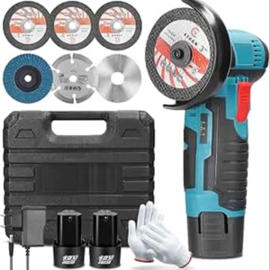 Mini Meuleuse Sans Fil 19500RPM 12V, Batterie 2.0Ah 6 disque gratuit