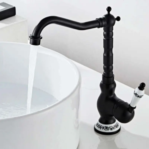 Robinet lavabo noir mat VIGO