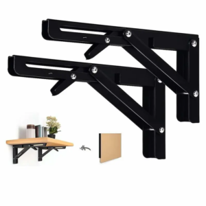 Support d' Étagères Pliable Noir