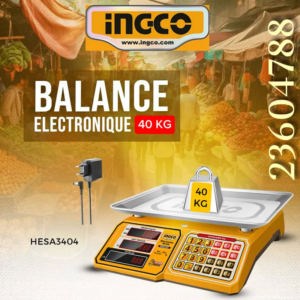 Balance Professionnelle INGCO – Capacité 40 KG