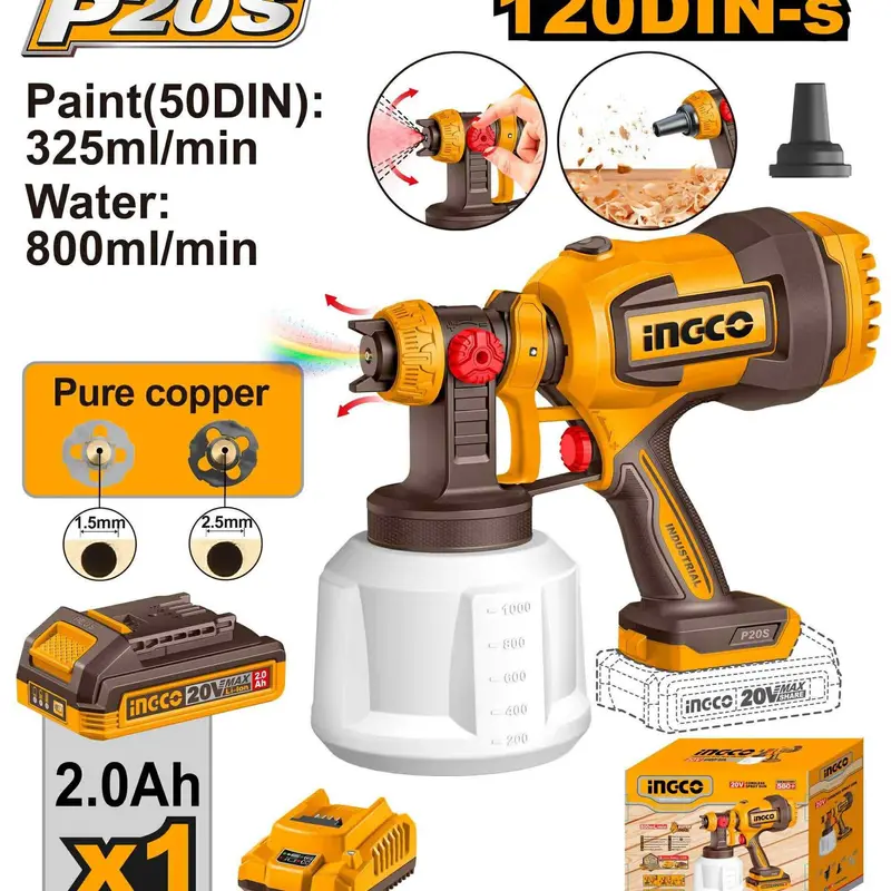 Pistolet à Peinture INGCO 550W - الصورة 2