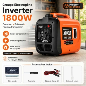 Groupe Électrogène Inverter DINGQI AIVOLT 1800W (ou Générateur Inverter AIVOLT 1800W